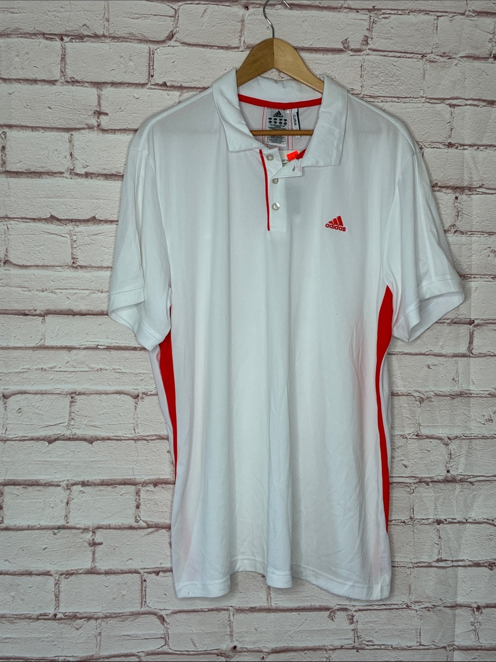 Adidas Galaxy Pro Climalite Three Stripe Polo Jersey NWT XL - Picture 2 of 8